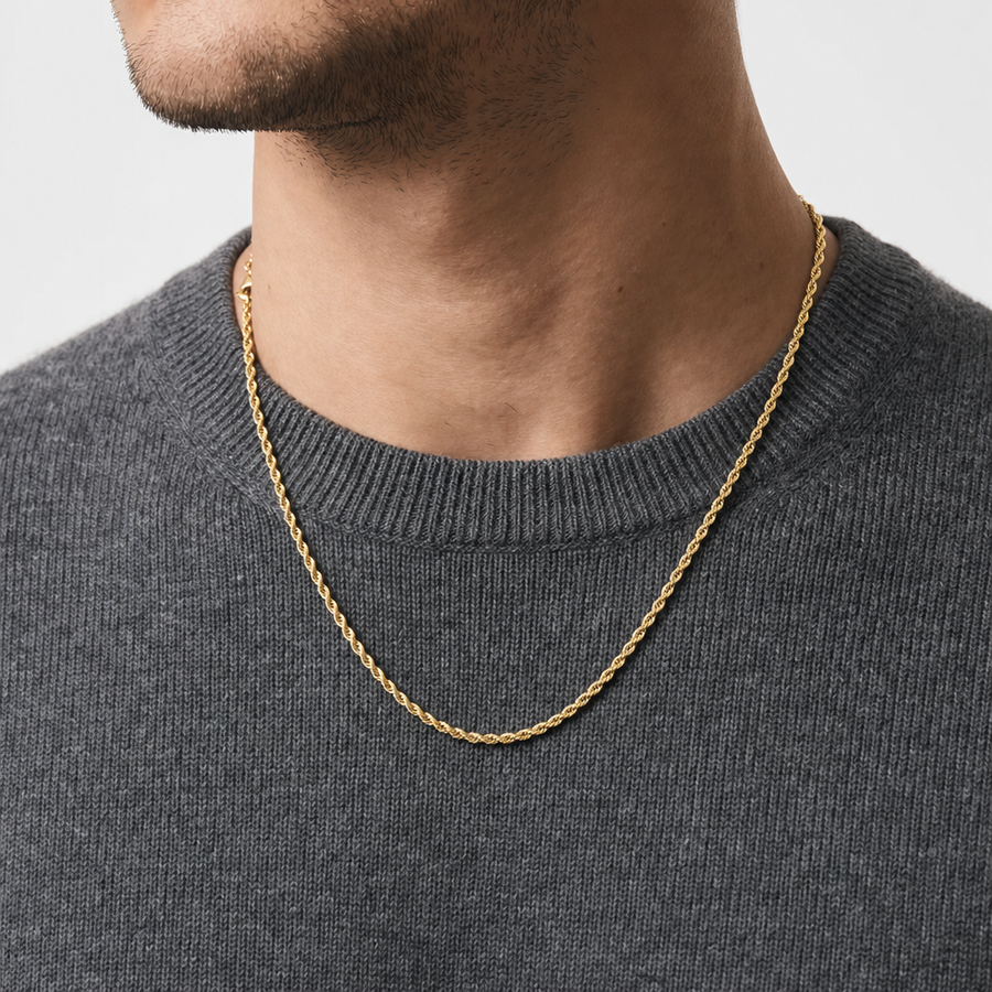 Man Corda Gold 18K Chain