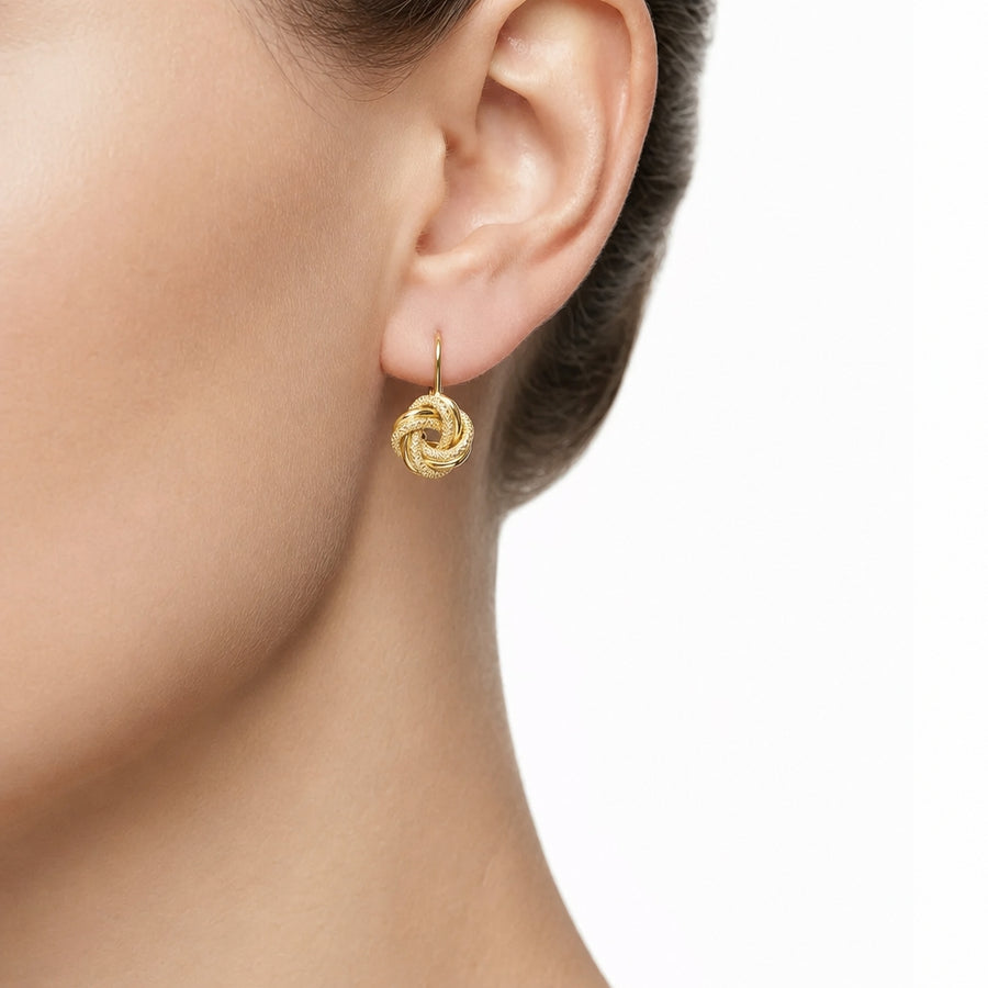 Woman Nodo Gold 18K Earrings