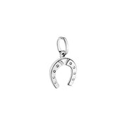 Woman Ciondoli White Gold Horseshoe 18K Pendant