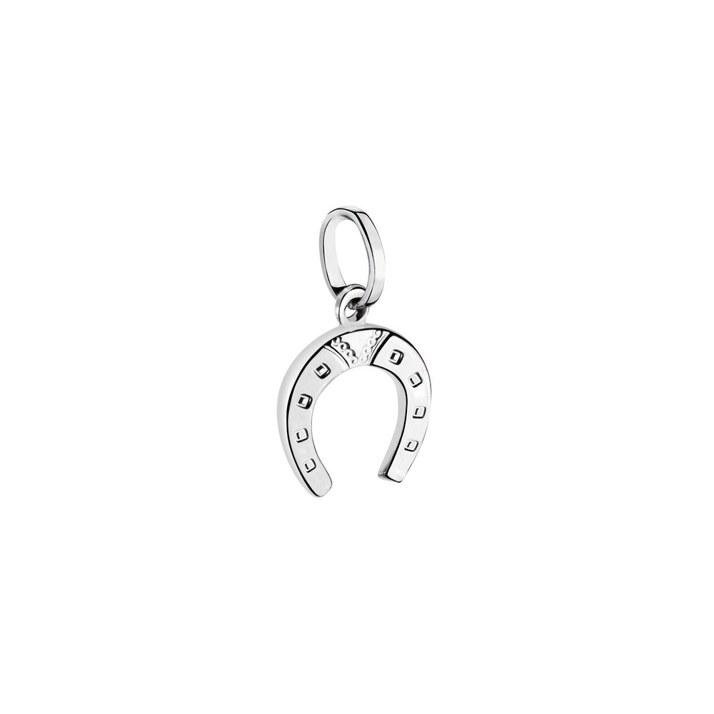 Woman Ciondoli White Gold Horseshoe 18K Pendant
