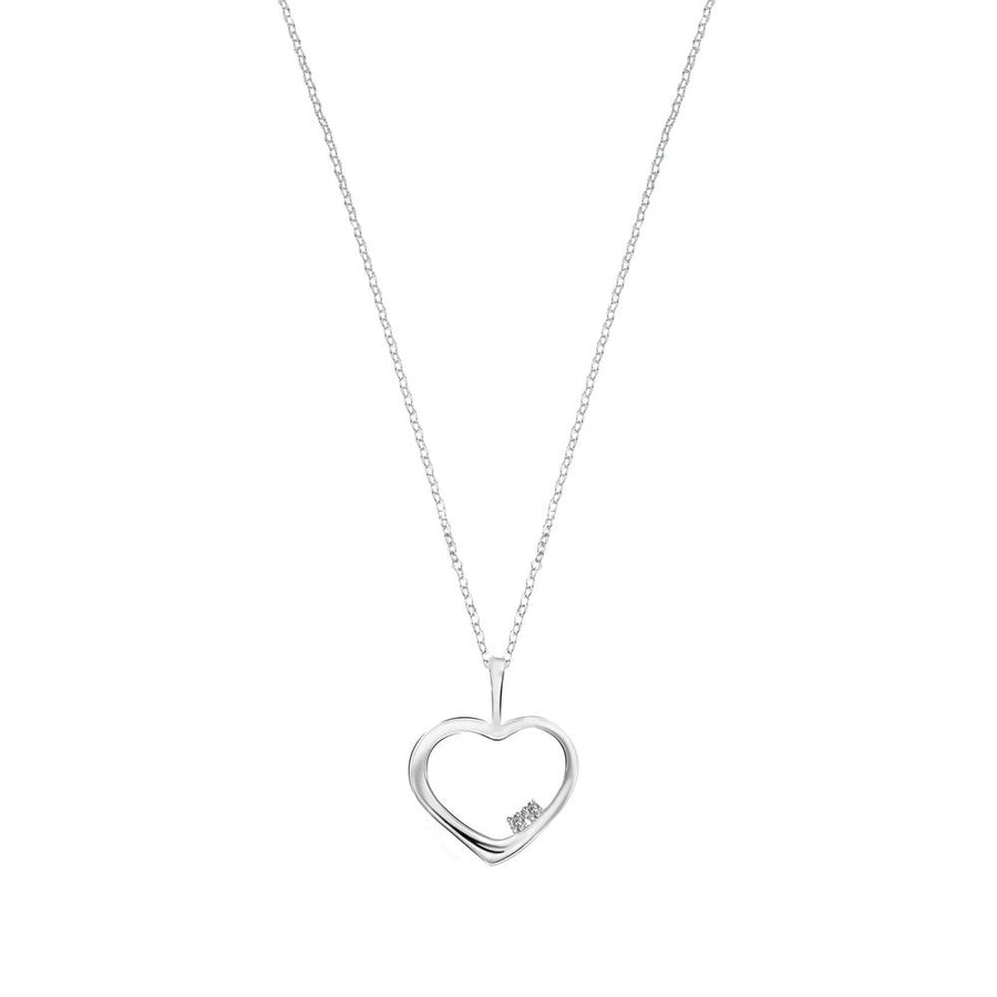 Woman Darling Diamonds Heart 18K Necklace
