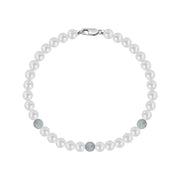 Woman B-Classic Gold Pearls 18K Bracelet