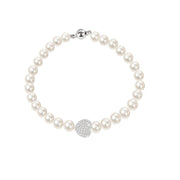 Woman B-Classic Gold Pearls 18K Bracelet