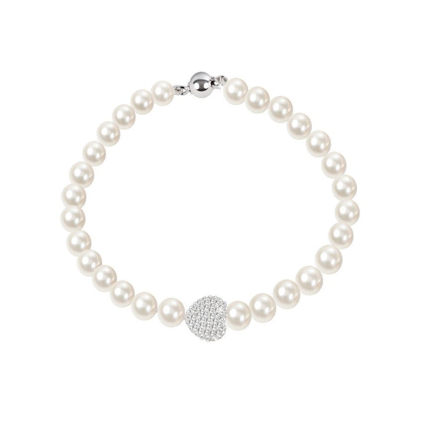 Woman B-Classic Gold Pearls 18K Bracelet
