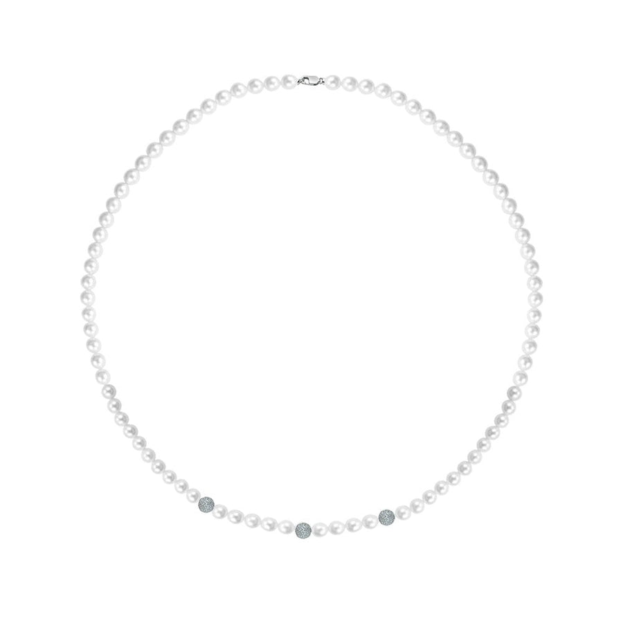 Woman B-Classic Gold Pearls 18K Necklace