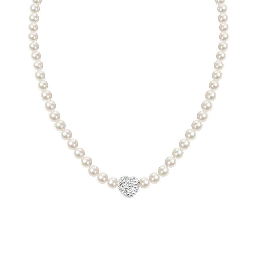 Woman B-Classic Gold Pearls 18K Necklace