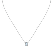 Woman Acquamarina Stones 18K Necklace