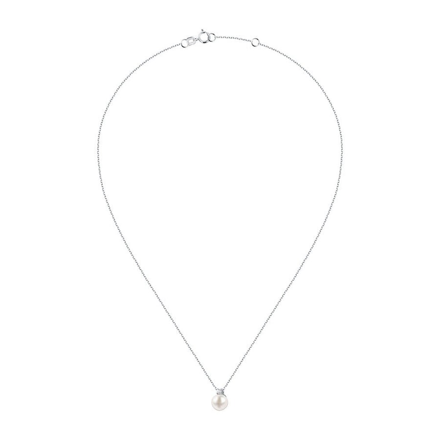 Woman B-Classic Gold Pearls 18K Necklace