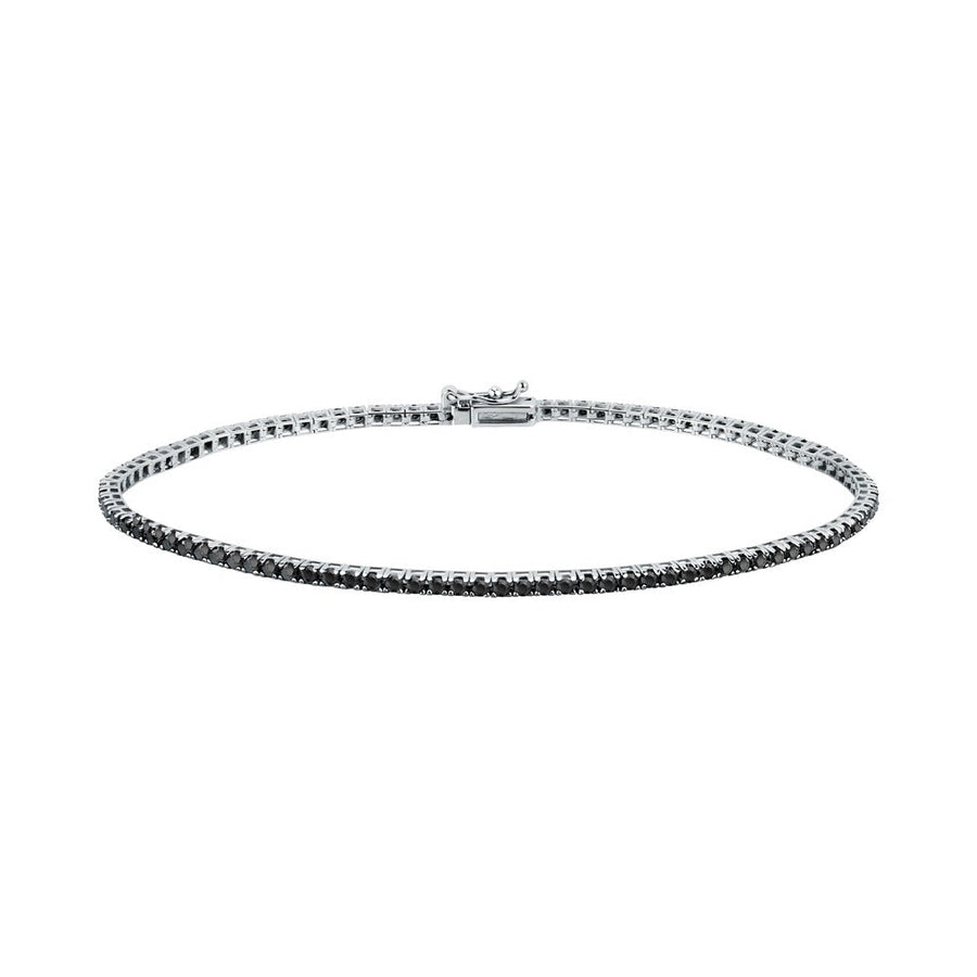 Unisex B-Tennis Diamonds 18K Bracelet