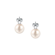 Woman B-Classic Gold Pearls 18K Earrings