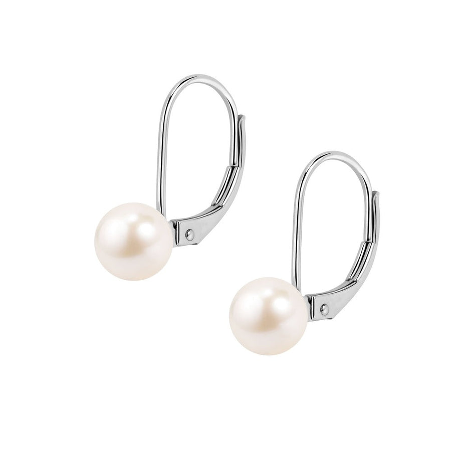 Woman B-Classic Gold Pearls 18K Earrings