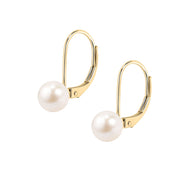 Woman B-Classic Gold Pearls 18K Earrings