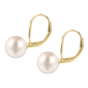 Woman B-Classic Gold Pearls 18K Earrings