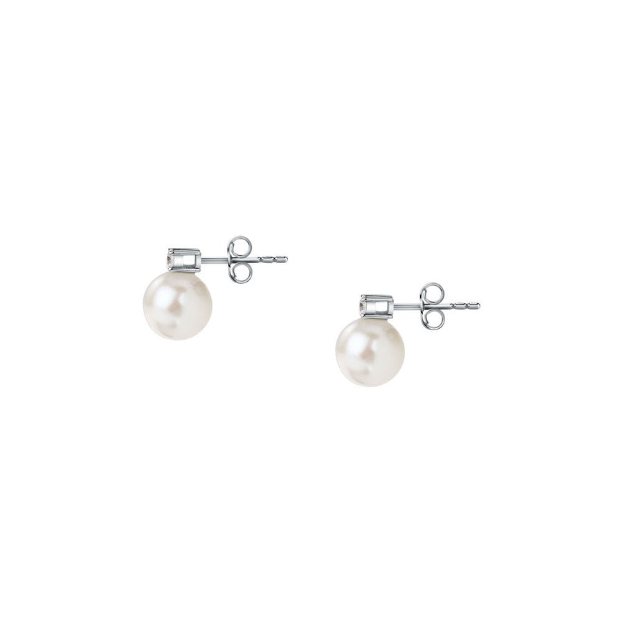 Woman B-Classic Gold Pearls 18K Earrings