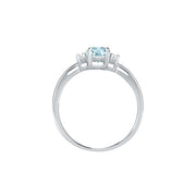 Woman Acquamarina Stones 18K Ring