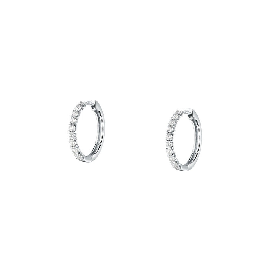 Woman Infinity Diamonds 18K Earrings
