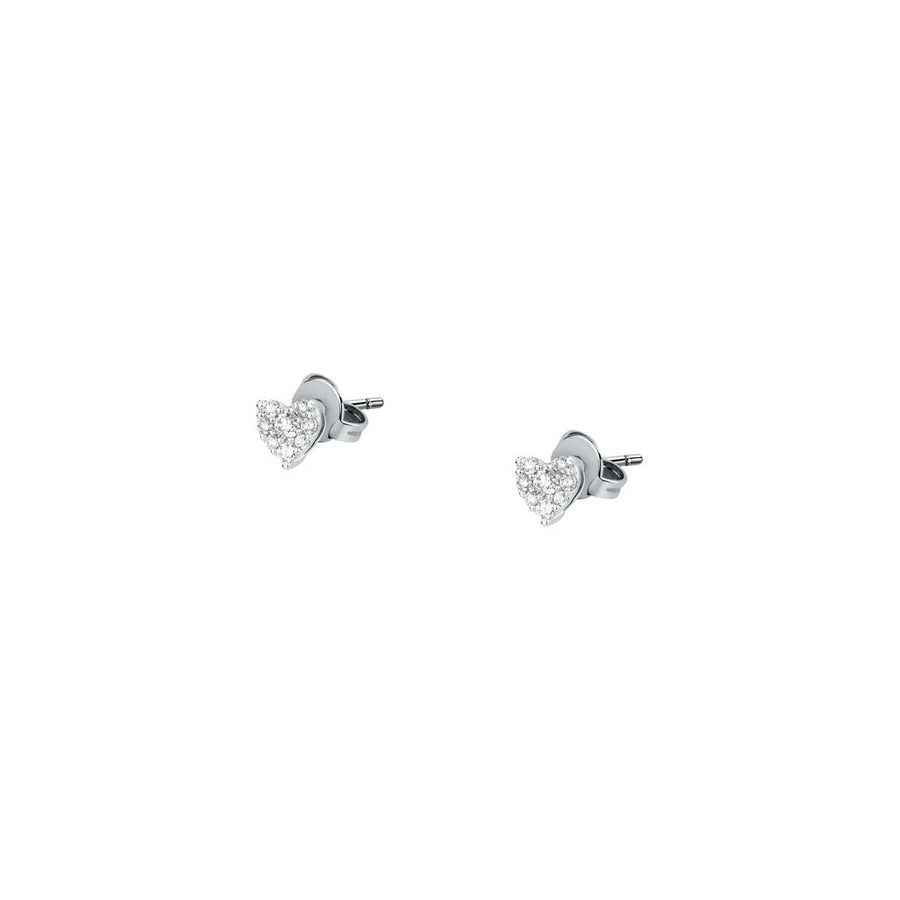 Woman Diamonds Heart 18K Earrings