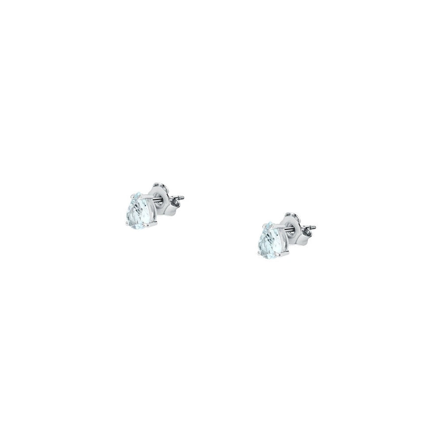 Woman Acquamarina Stones 18K Earrings