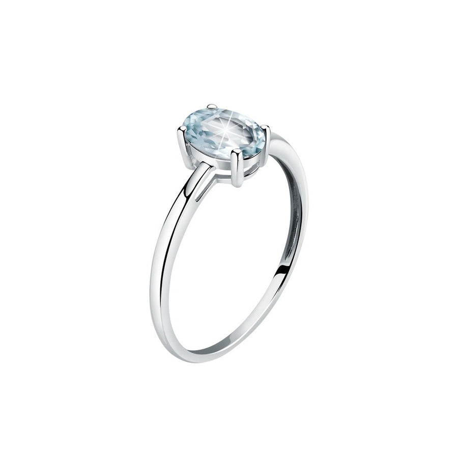 Woman Acquamarina Stones 18K Ring