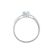 Woman Acquamarina Stones 18K Ring