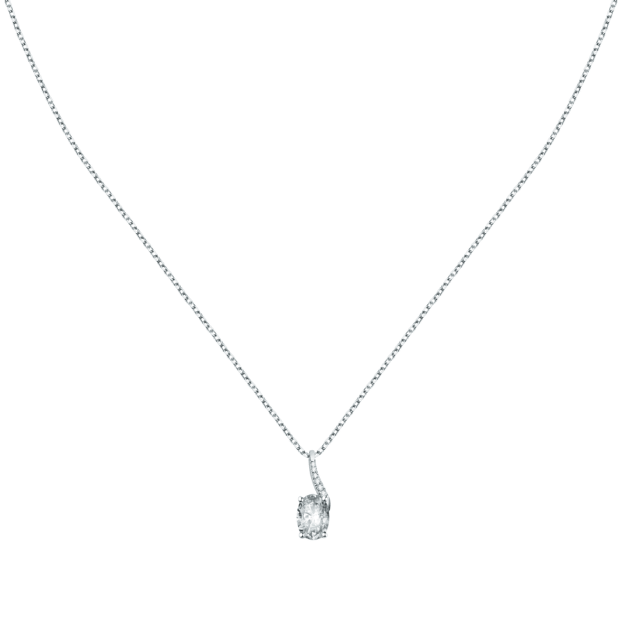 Woman Acquamarina Stones 18K Necklace