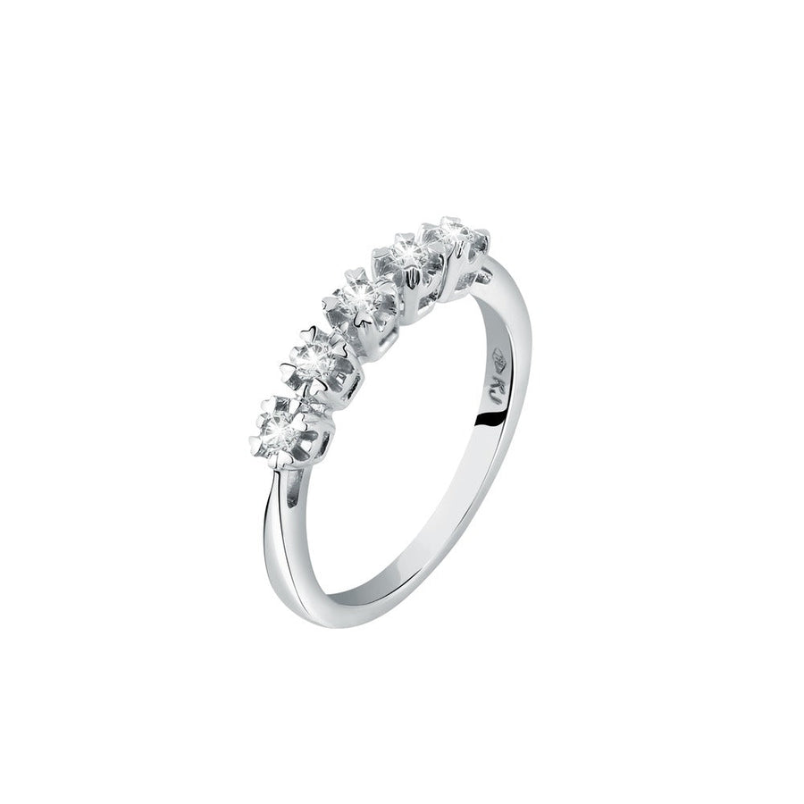 Woman Oxyde Engagement 18K Ring