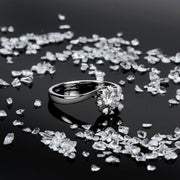 Woman Love Diamond Diamonds 18K Ring