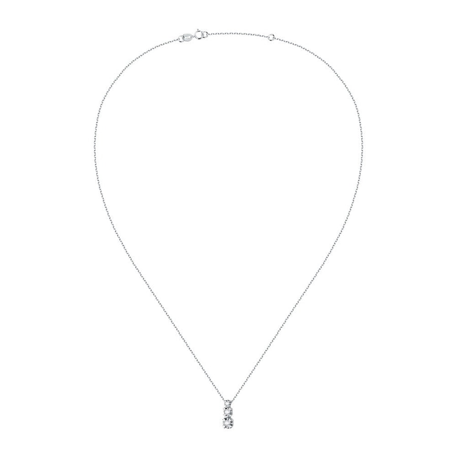 Woman Love Diamond Diamonds 18K Necklace