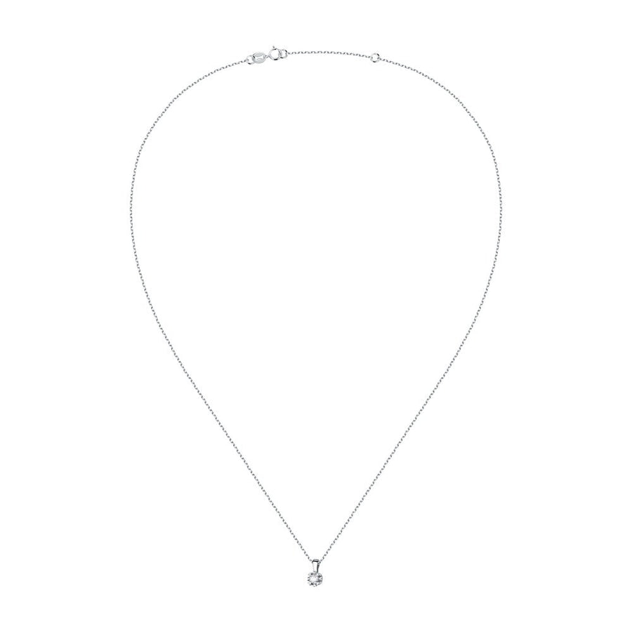 Woman Love Diamond Diamonds 18K Necklace