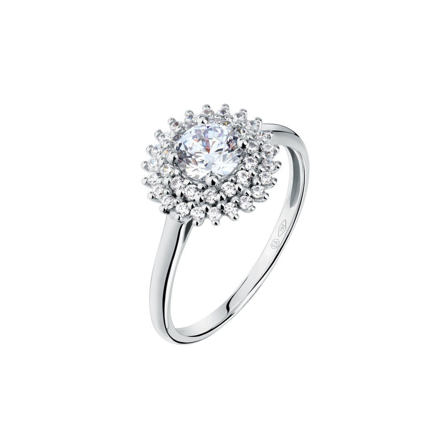 Woman Oxyde Engagement 18K Ring