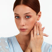 Woman Oxyde Engagement 18K Ring