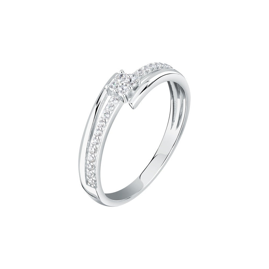 Woman Oxyde Engagement 18K Ring