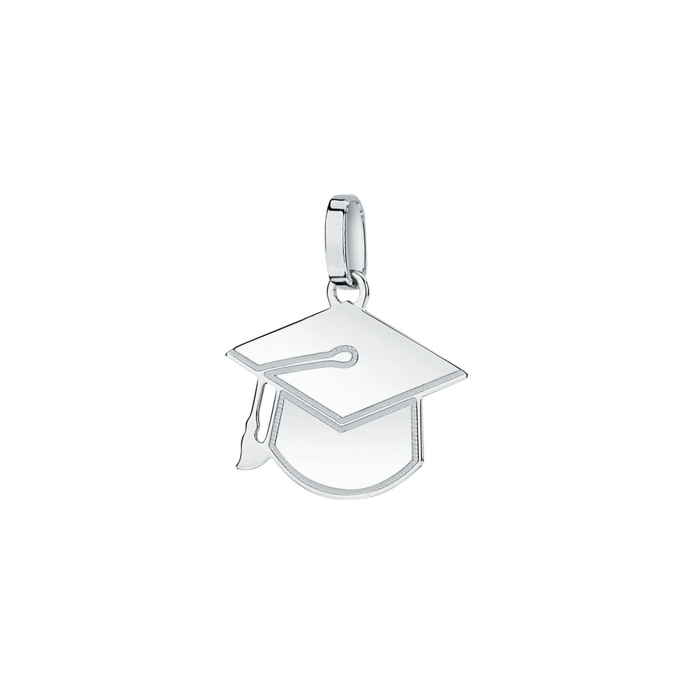 Unisex Ciondoli White Gold Graduation 18K Pendant