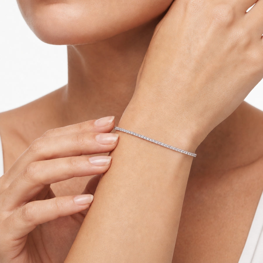 Woman B-Tennis Diamonds 18K Bracelet