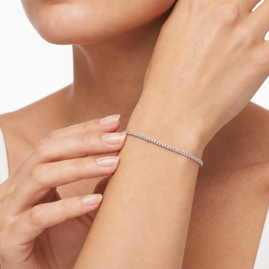 Woman B-Tennis Diamonds 18K Bracelet