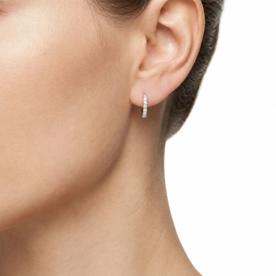 Woman Infinity Diamonds 18K Earrings