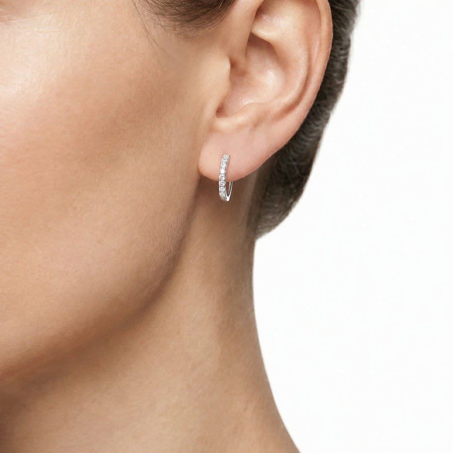 Woman Infinity Diamonds 18K Earrings