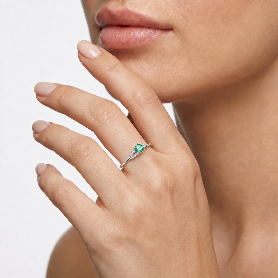 Woman Armonia Stones 18K Ring