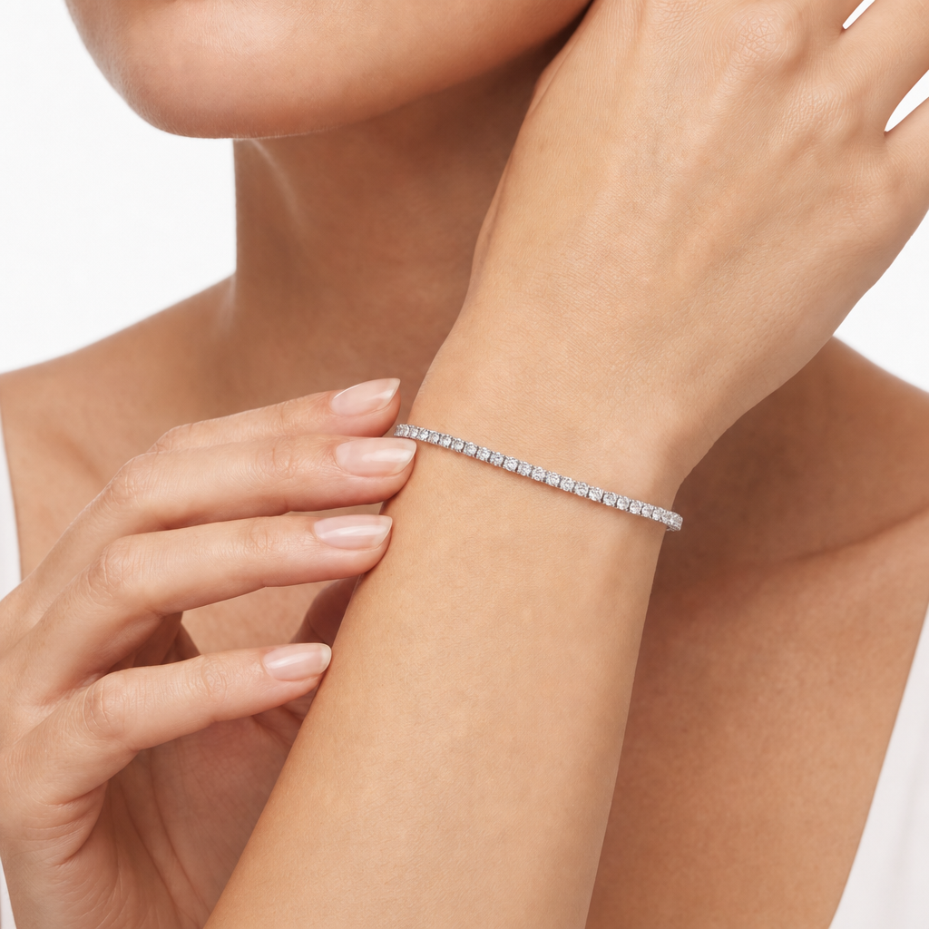 Woman B-Tennis Silver 925 Bracelet