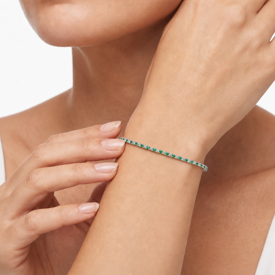 Woman B-Tennis Silver 925 Bracelet