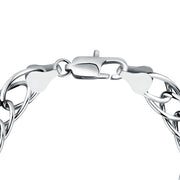 Unisex Intreccio Bold Silver 925 Bracelet