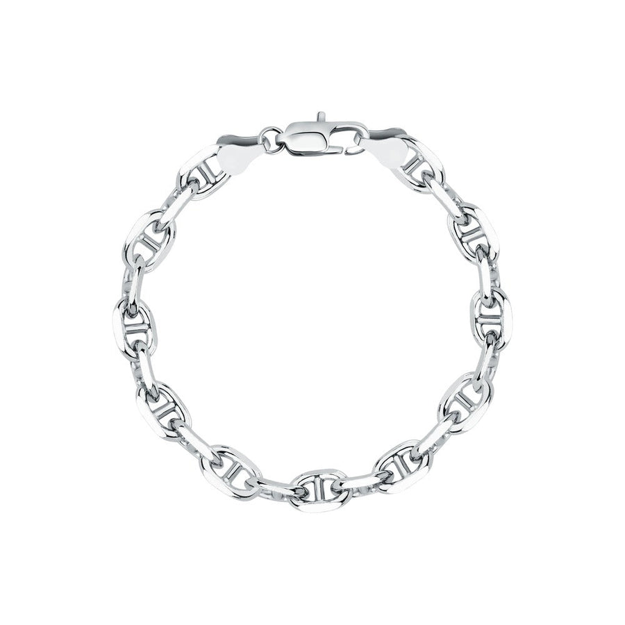 Unisex Intreccio Bold Silver 925 Bracelet