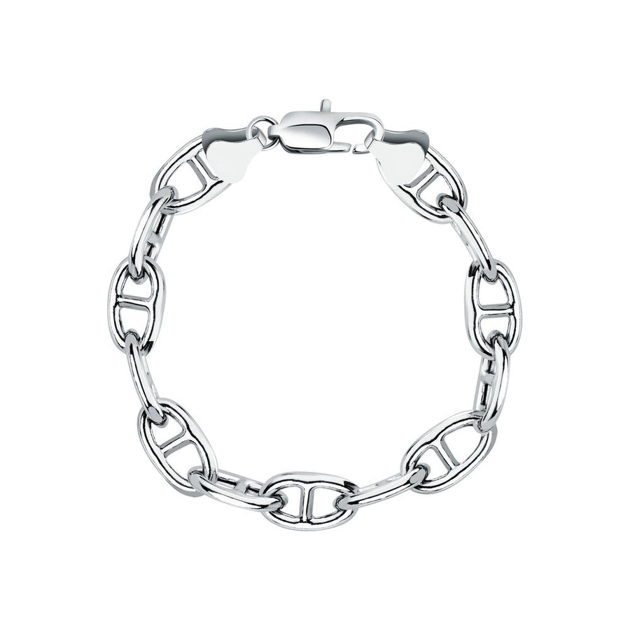 Unisex Intreccio Bold Silver 925 Bracelet