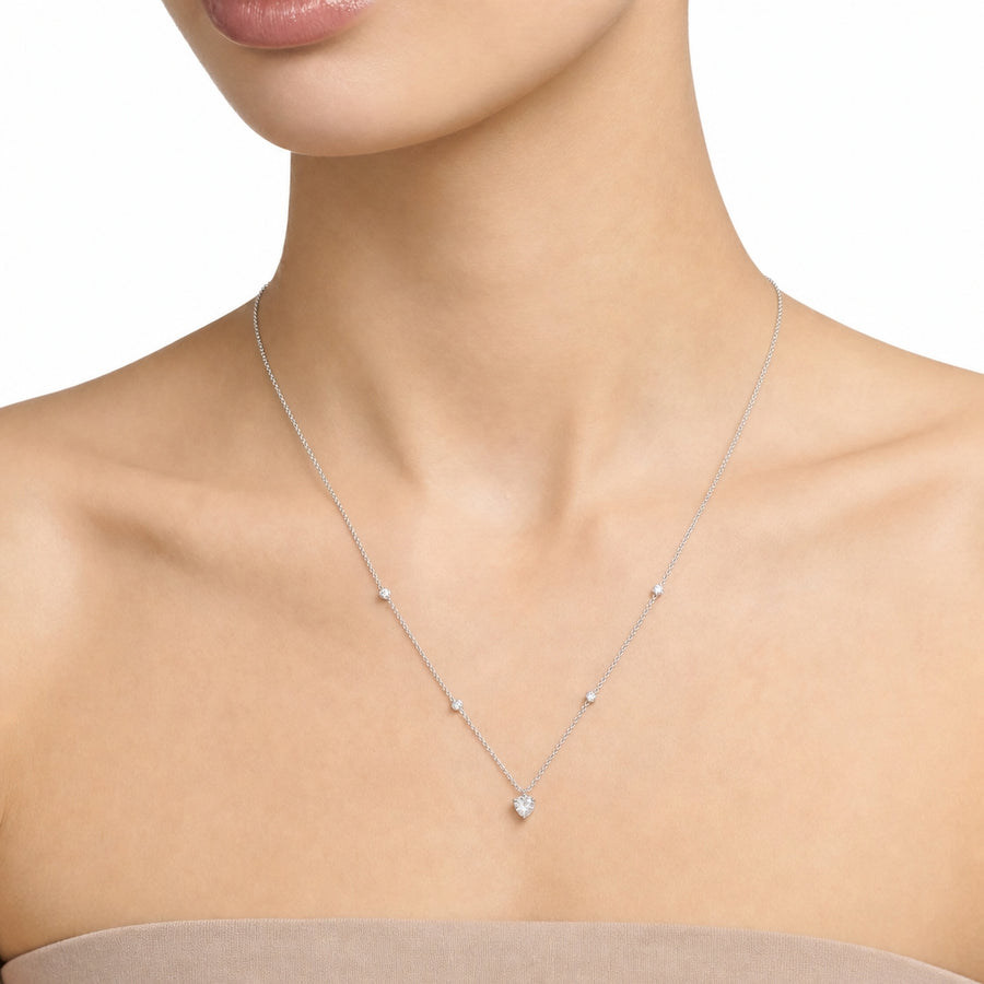 Woman Colorful Love Silver 925 Necklace