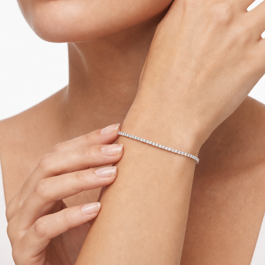 Woman B-Tennis Silver 925 Bracelet
