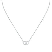 Woman Hearts Silver 925 Necklace