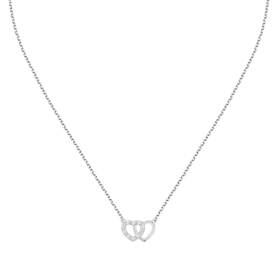 Woman Hearts Silver 925 Necklace
