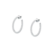 Woman Creole Silver Butterfly 925 Earrings