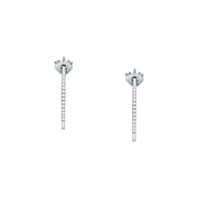 Woman Creole Silver Butterfly 925 Earrings