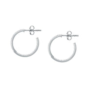 Woman Creole Silver Butterfly 925 Earrings